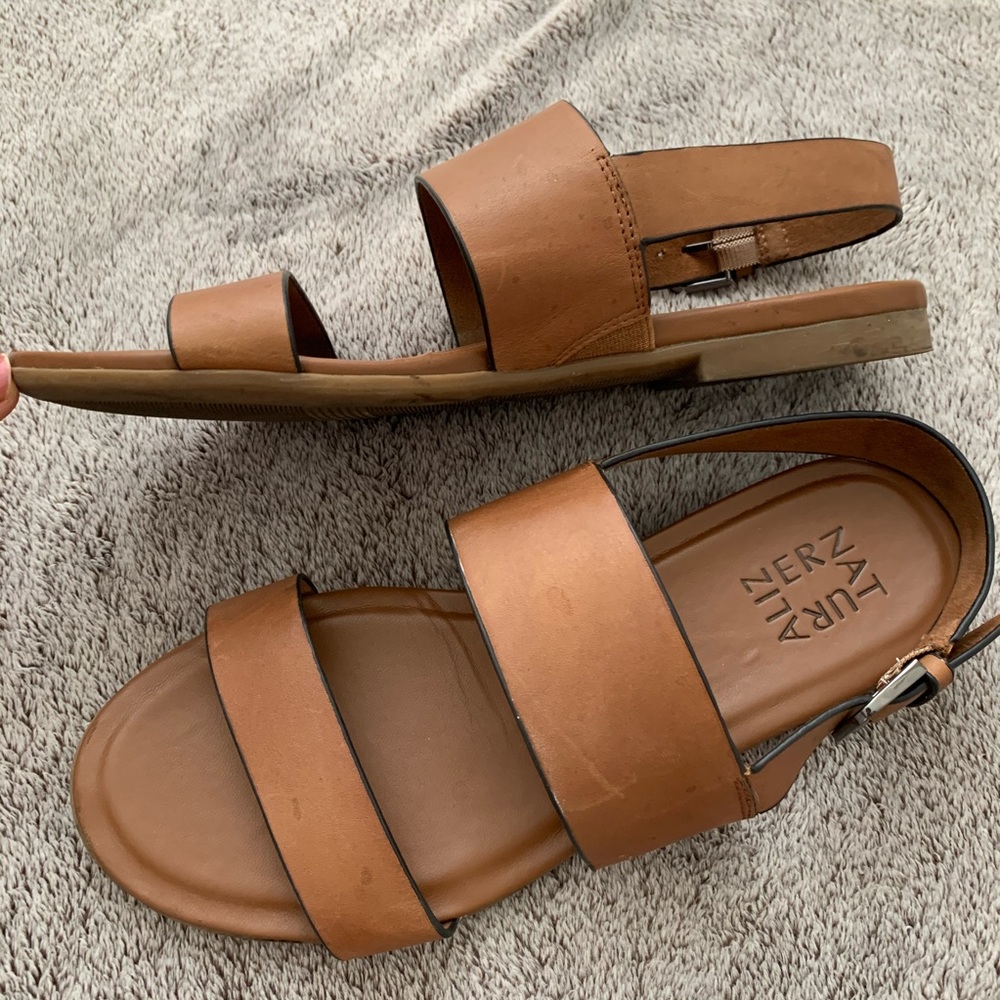Naturalizer Shaleah Leather Open Toe Sandals - Picture 3 of 7
